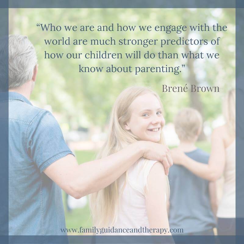 Who we are and how we engage with the world are much stronger predictors of how our children will do than what we know about parenting. - Brene Brown