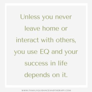 Unless you never leave home or interact with others, you use EQ and your success in life depends on it.